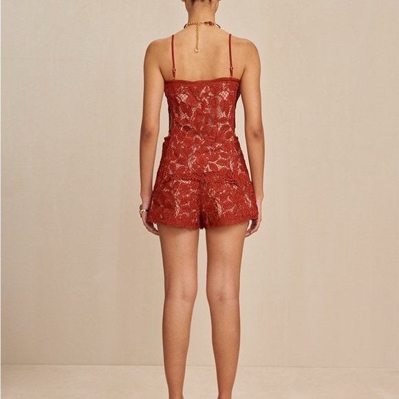 SET NEW Cult Gaia Lace Set TOP AND SHORTS - Picture 4 of 16